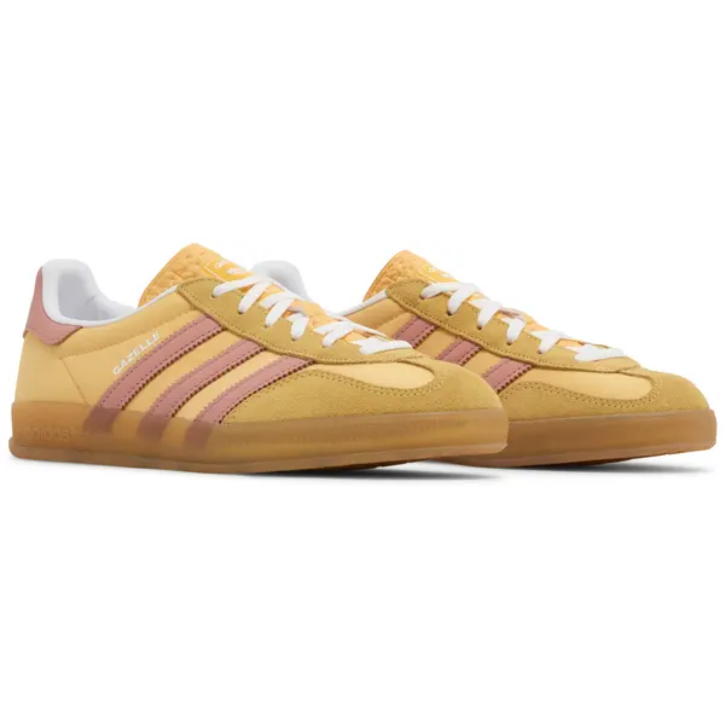 Adidas Originals Women's Yellow/Wonder Clay Gazelle Indoor Shoes IE2959 (No Box)
