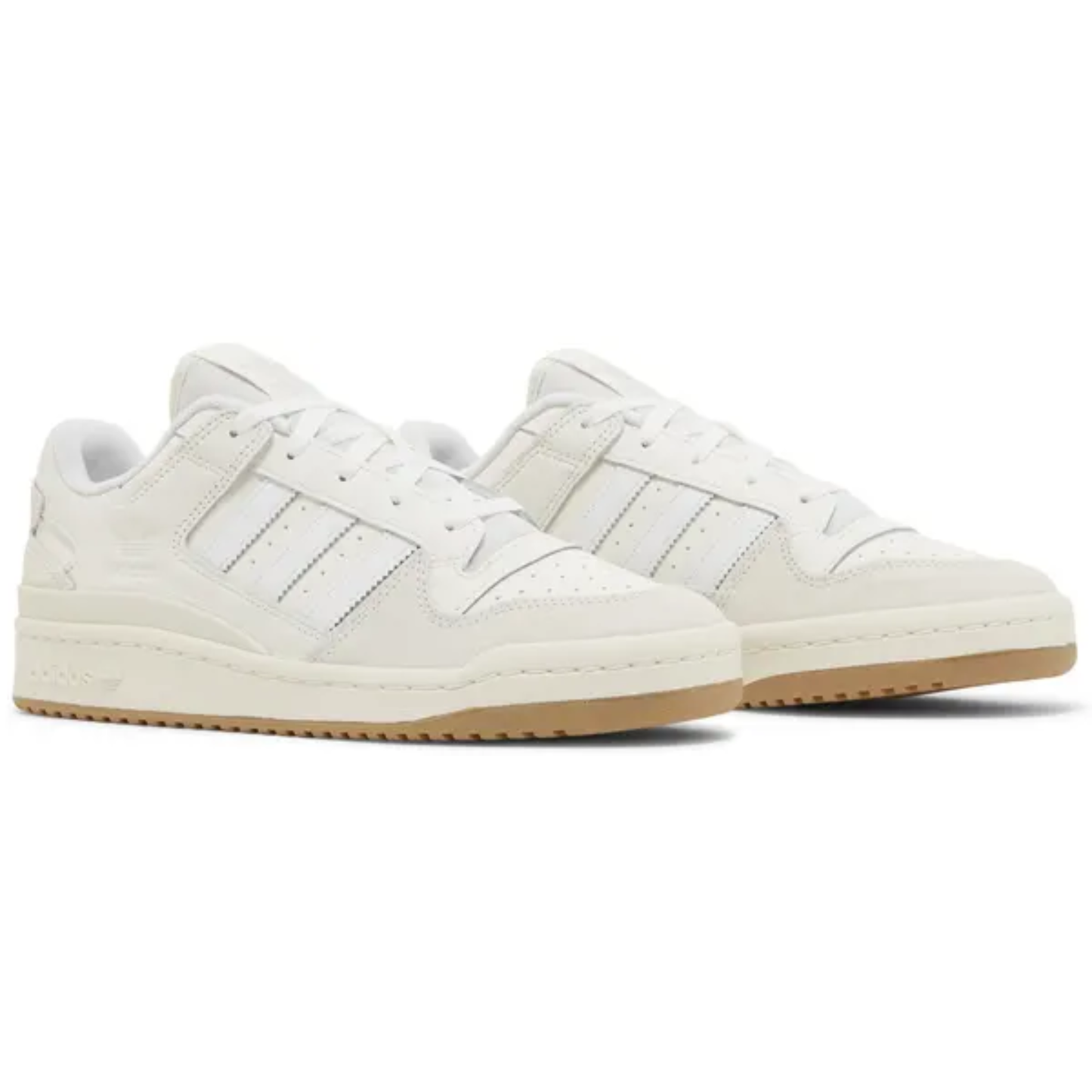 Adidas Originals Men's Chalk White Forum Low Sneakers, ID6858 (No Box)