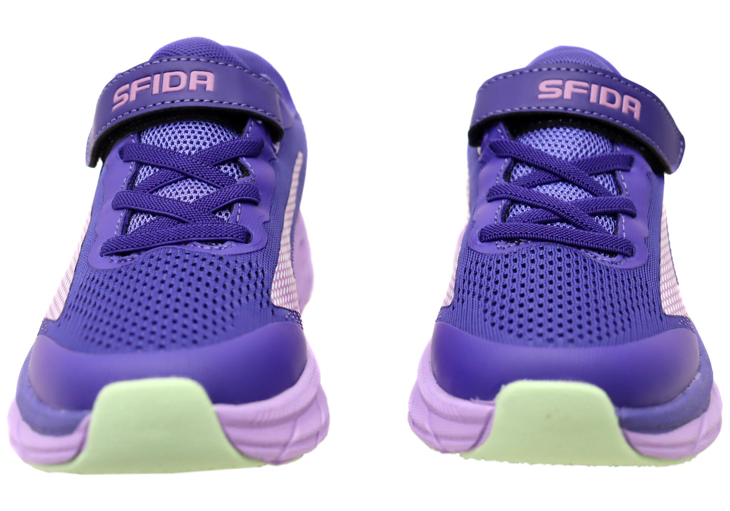 Sfida Tempo Kids Girls Adjustable Strap Athletic Shoes Purple