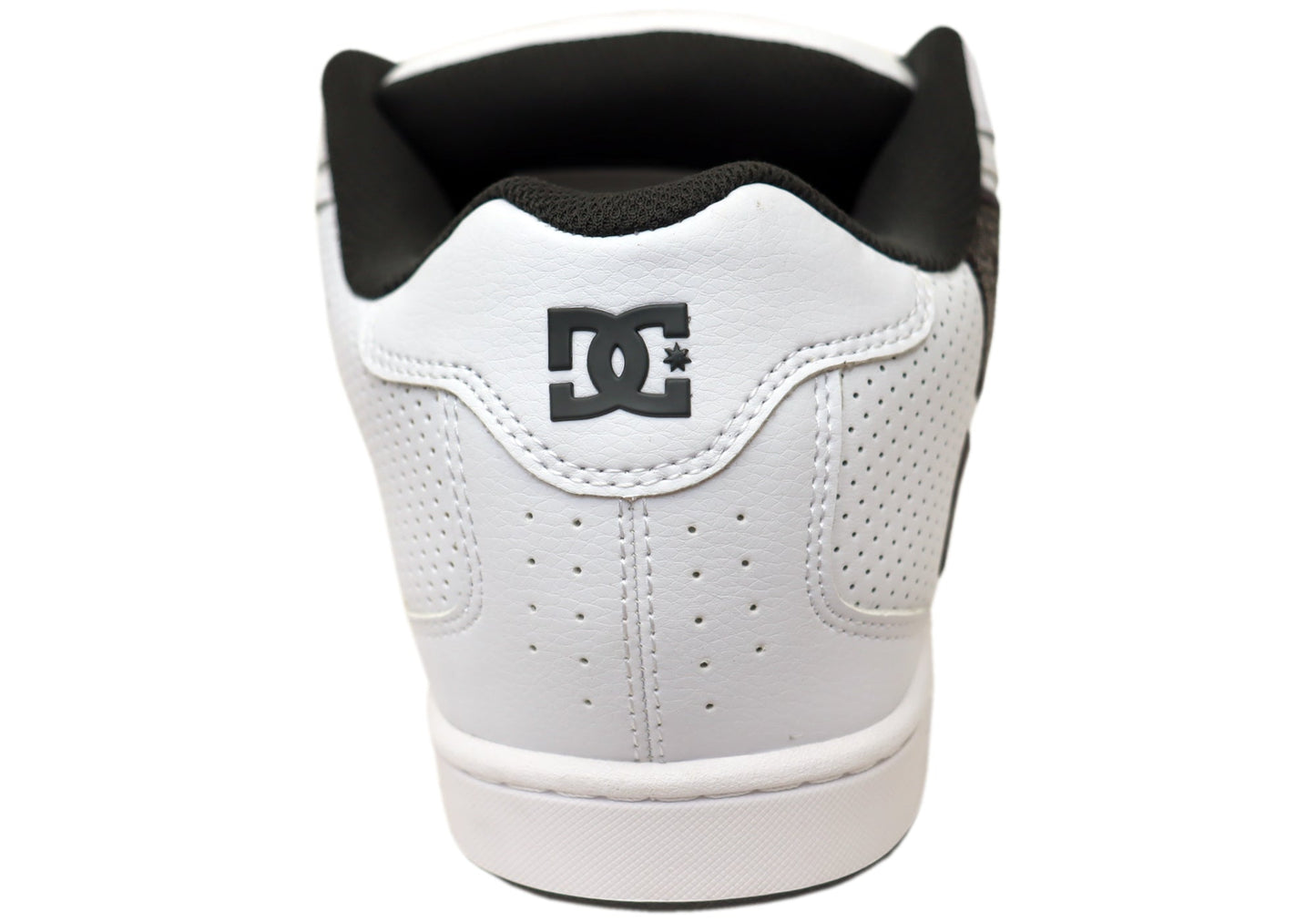 DC Shoes Mens Comfortable Leather Net Shoes White Grey Black