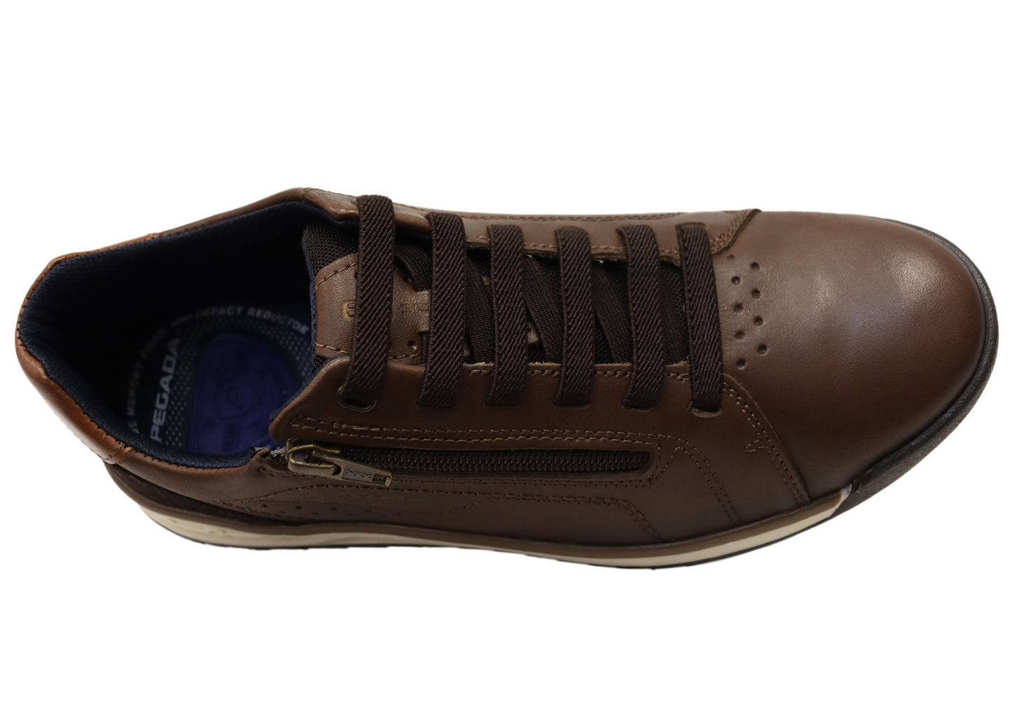 Pegada Brock Mens Slip On Comfortable Brazilian Leather Casual Shoes