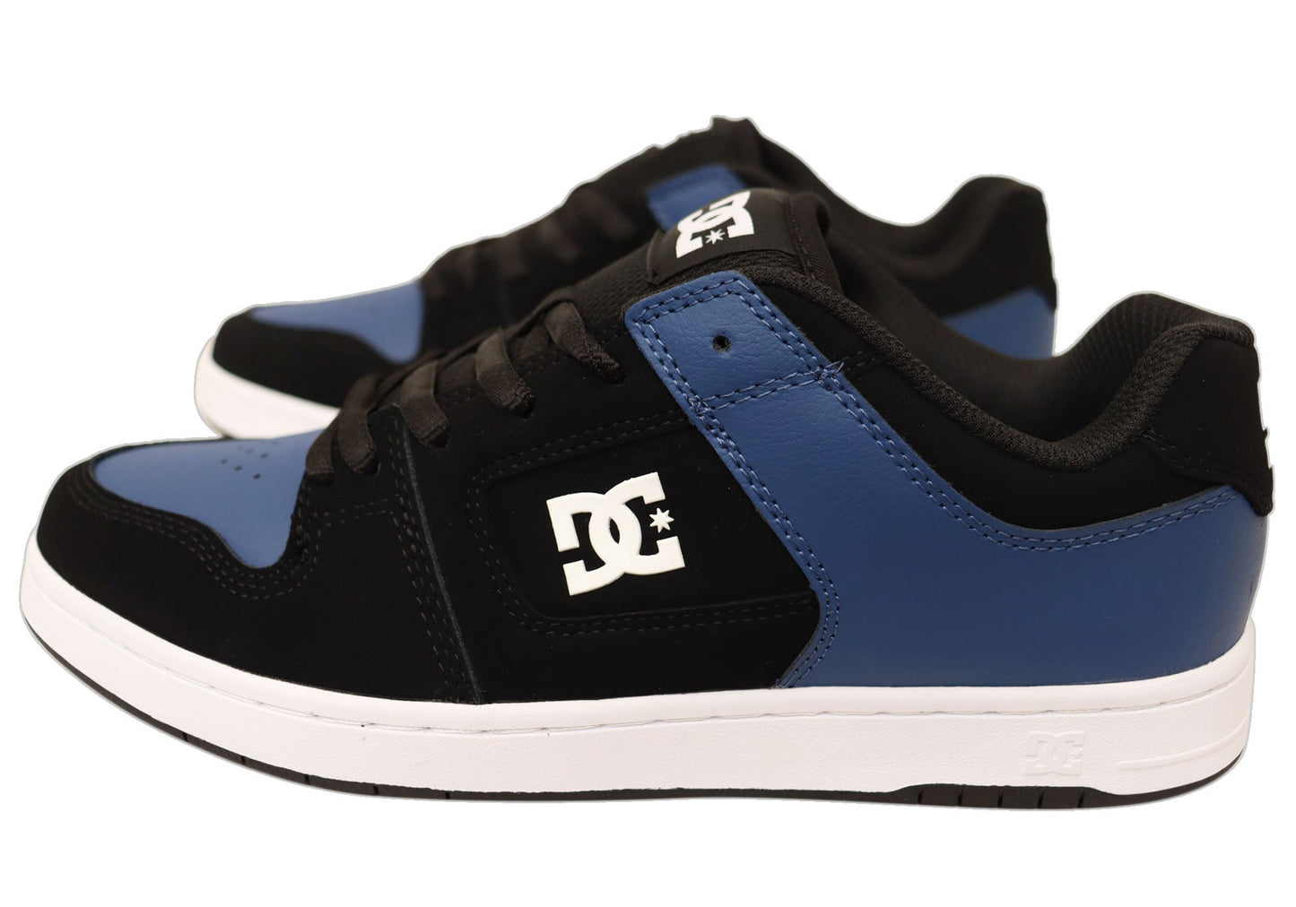 DC Shoes Mens Comfortable Leather Manteca 4 Shoes Black Blue