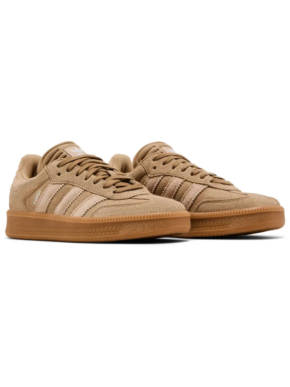 Adidas Originals Men's Samba Sneakers, Cardboard / Magic Beige / Gum, JI3196