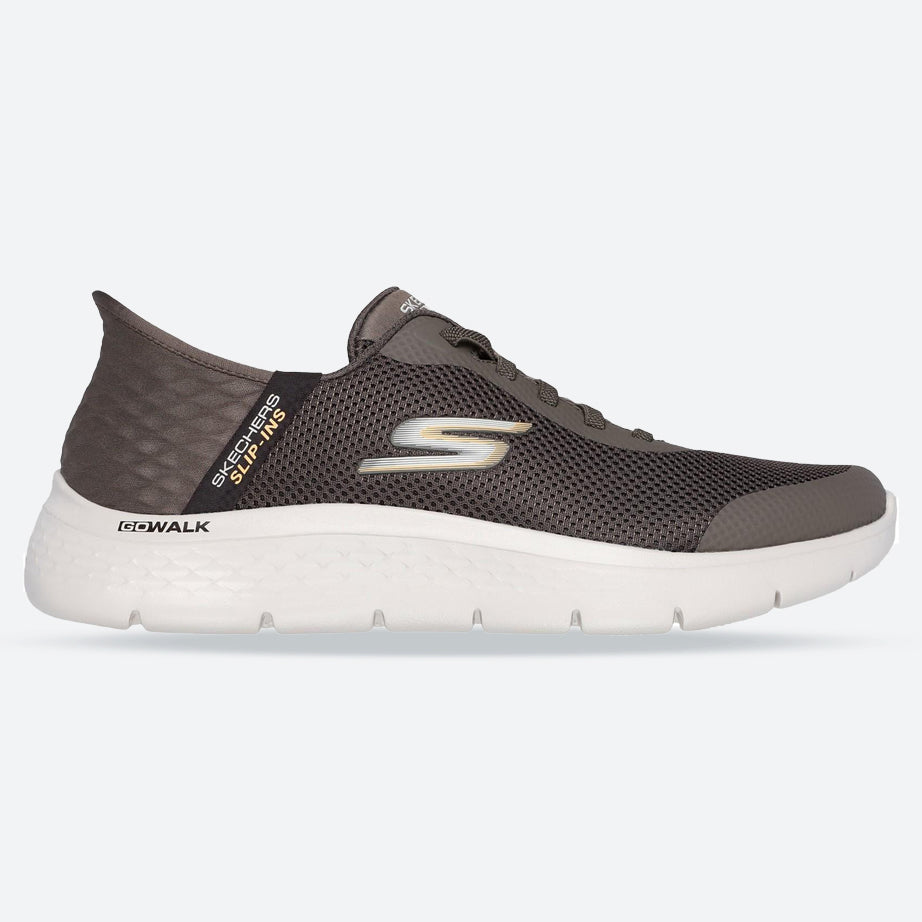 Men's Wide Fit Skechers 216324 Slip-ins Go Walk Flex Hands Up Trainers
