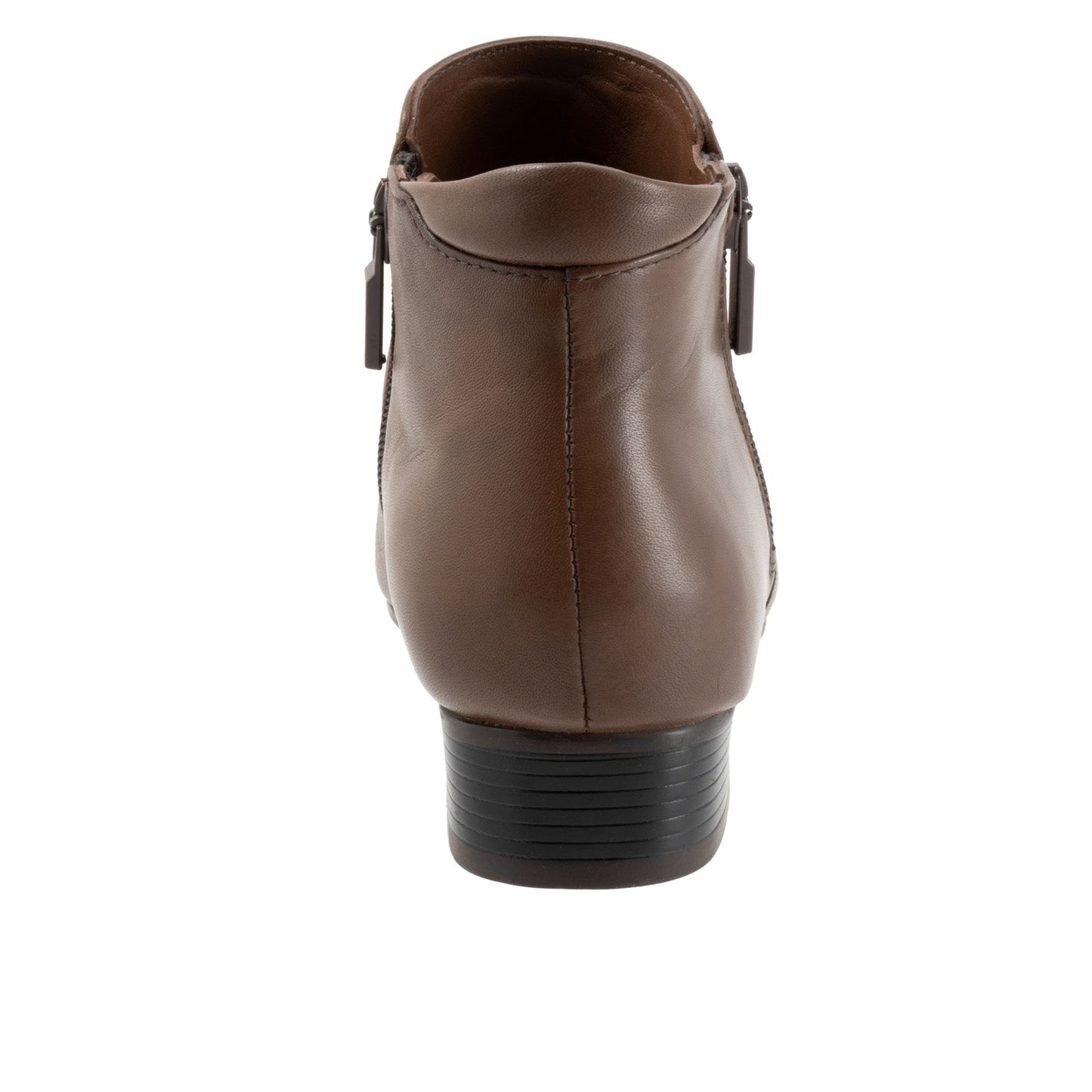 Trotters Major T1762-104 Womens Brown Leather Zipper Ankle & Booties Boots