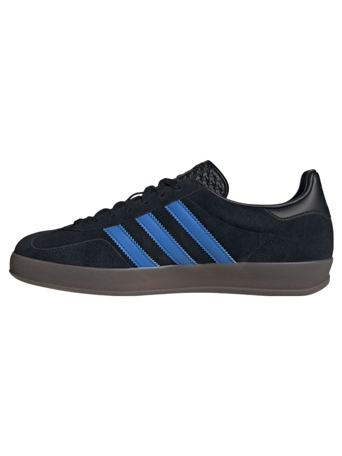Adidas Originals Men's Black & Blue Gazelle Indoor Sneakers, JQ2692