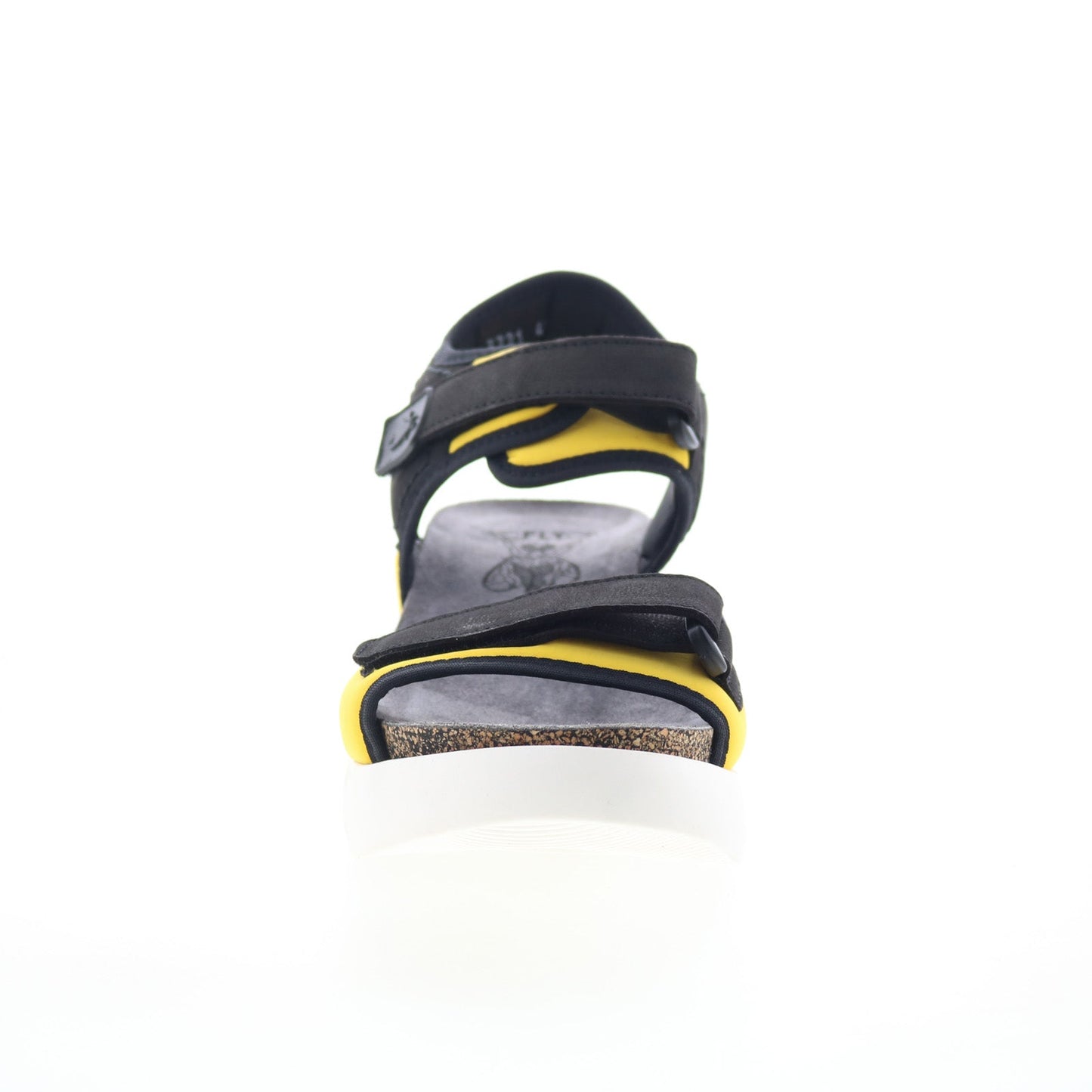 Fly London Sigo SIGO727FLY-006 Womens Yellow Leather Platform Sandals Shoes
