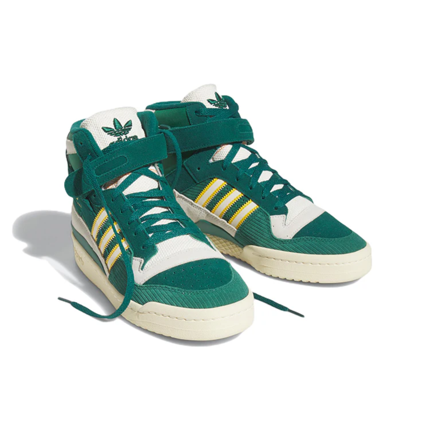 Adidas Men's Green Forum 84 High Sneakers, FZ6301 (No Box)