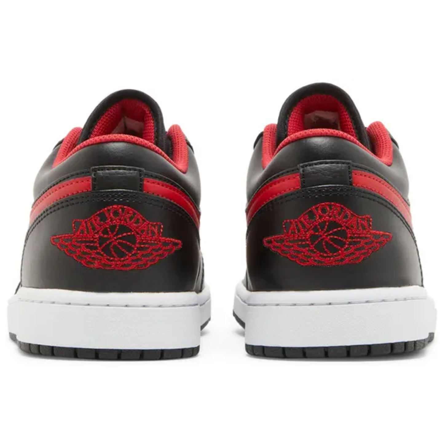 Jordan Men's Black Air Jordan 1 Low 'White Toe' Sneakers, 553558 063