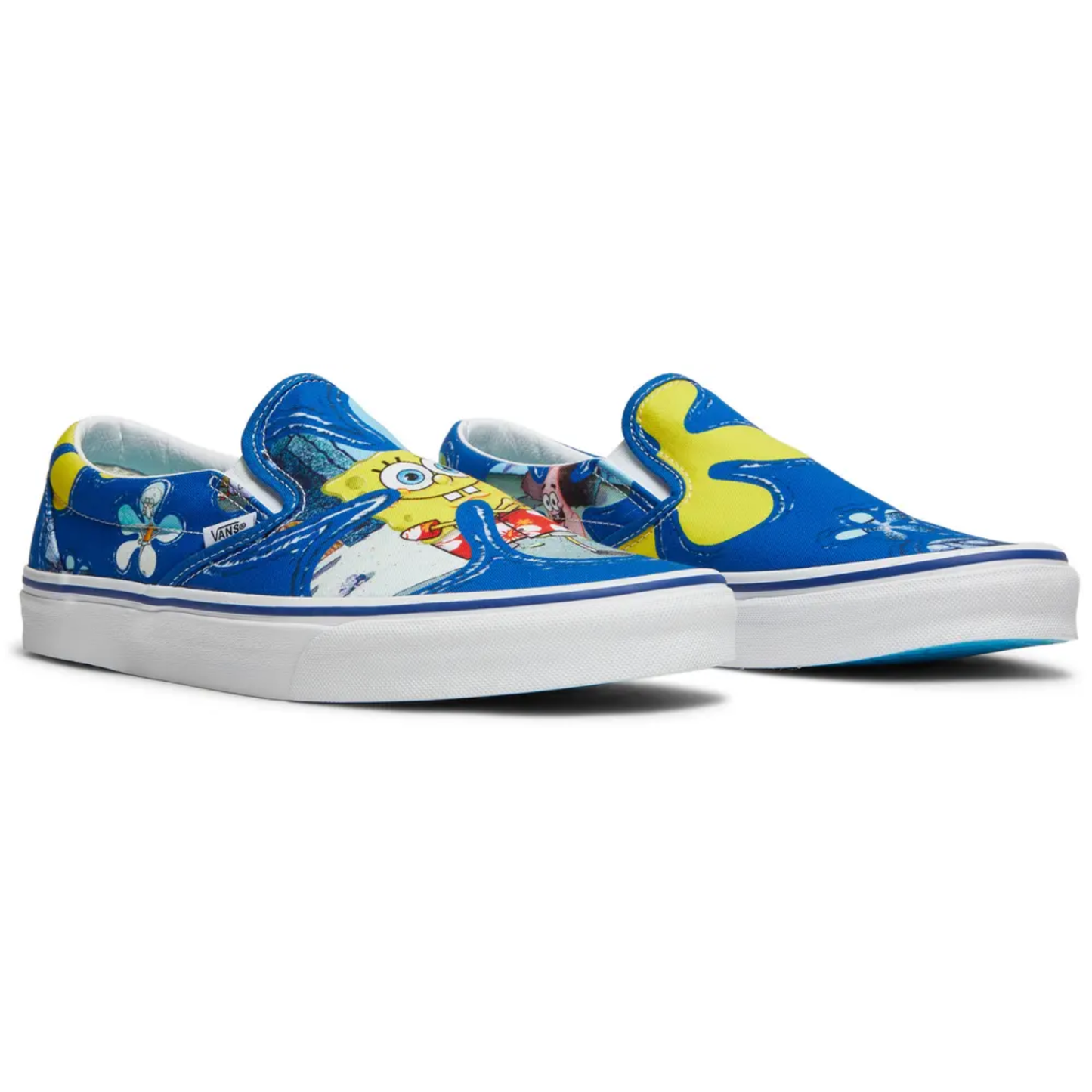 Vans Mens Blue SpongeBob SquarePants Classic Slip-On, VN0A33TBYZ1