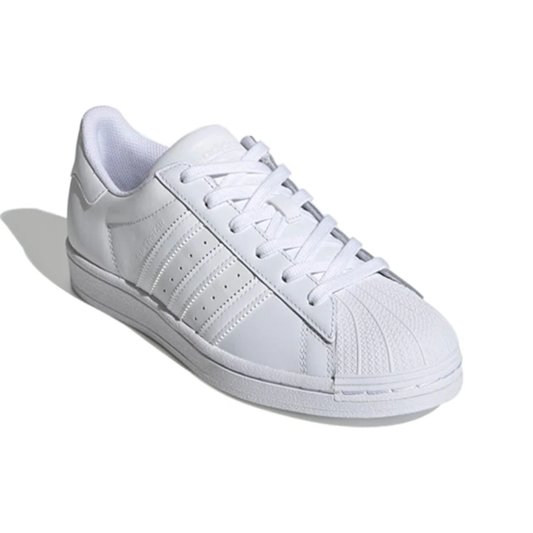 Adidas Womens Superstar 'Triple White' Sneakers, FV3285