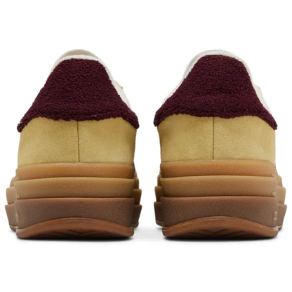 Adidas Originals Women's Yellow/Maroon Gazelle Bold Sneakers, IF5937 (No Box)