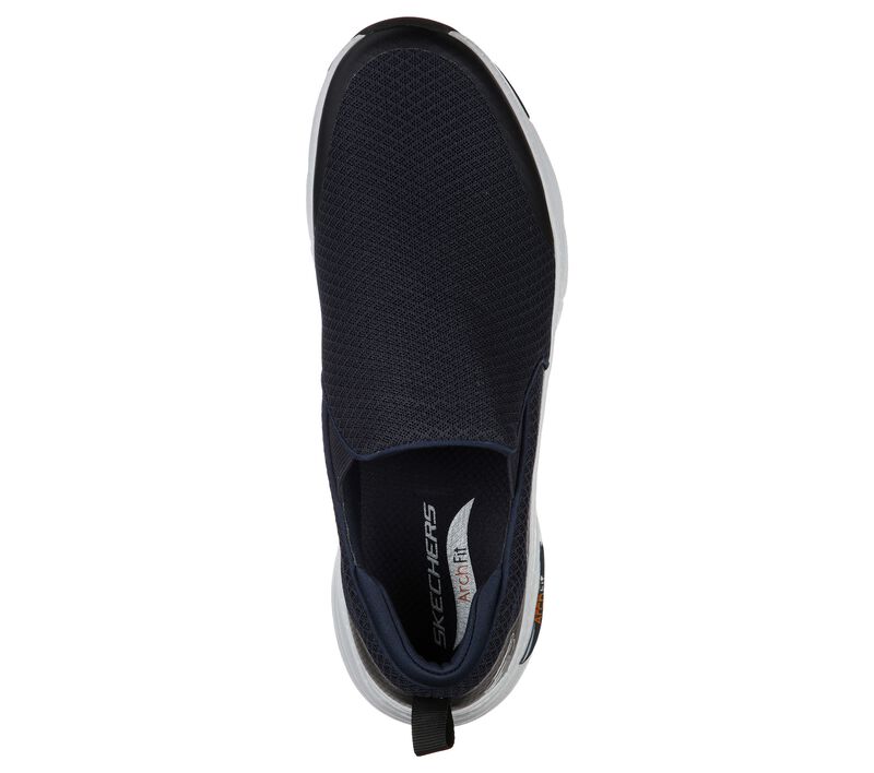 Mens Wide Fit Skechers SK232043WW Arch Fit Banlin Walking Trainers