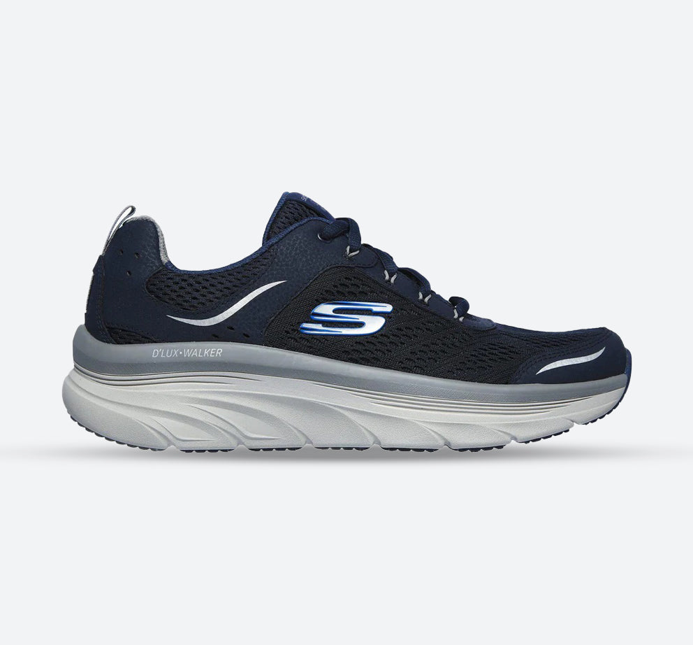 Men's Wide Fit Skechers 232044 D'lux Walker Walking Trainers