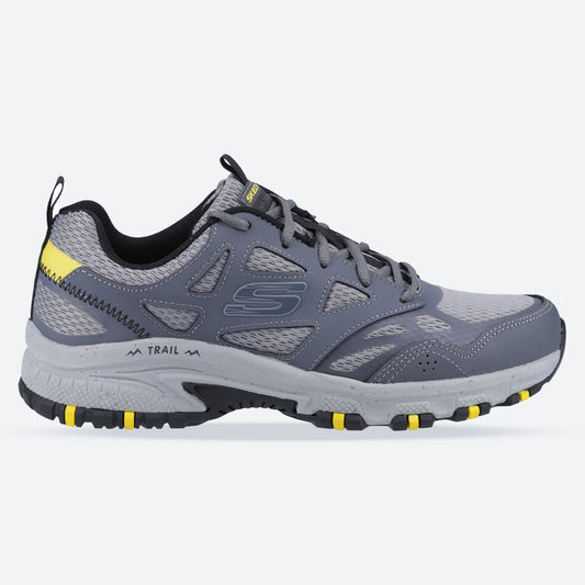 Men's Wide Fit Skechers 237265 Hillcrest outdoor trail Walking Trainers - Charcoal/Black
