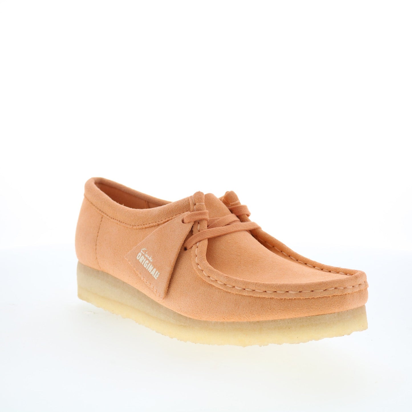 Clarks Wallabee 26180671 Womens Orange Oxfords & Lace Ups Casual Shoes