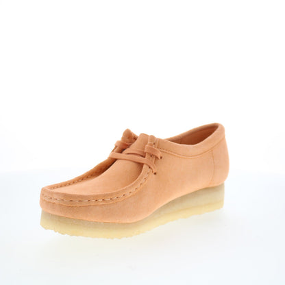 Clarks Wallabee 26180671 Womens Orange Oxfords & Lace Ups Casual Shoes