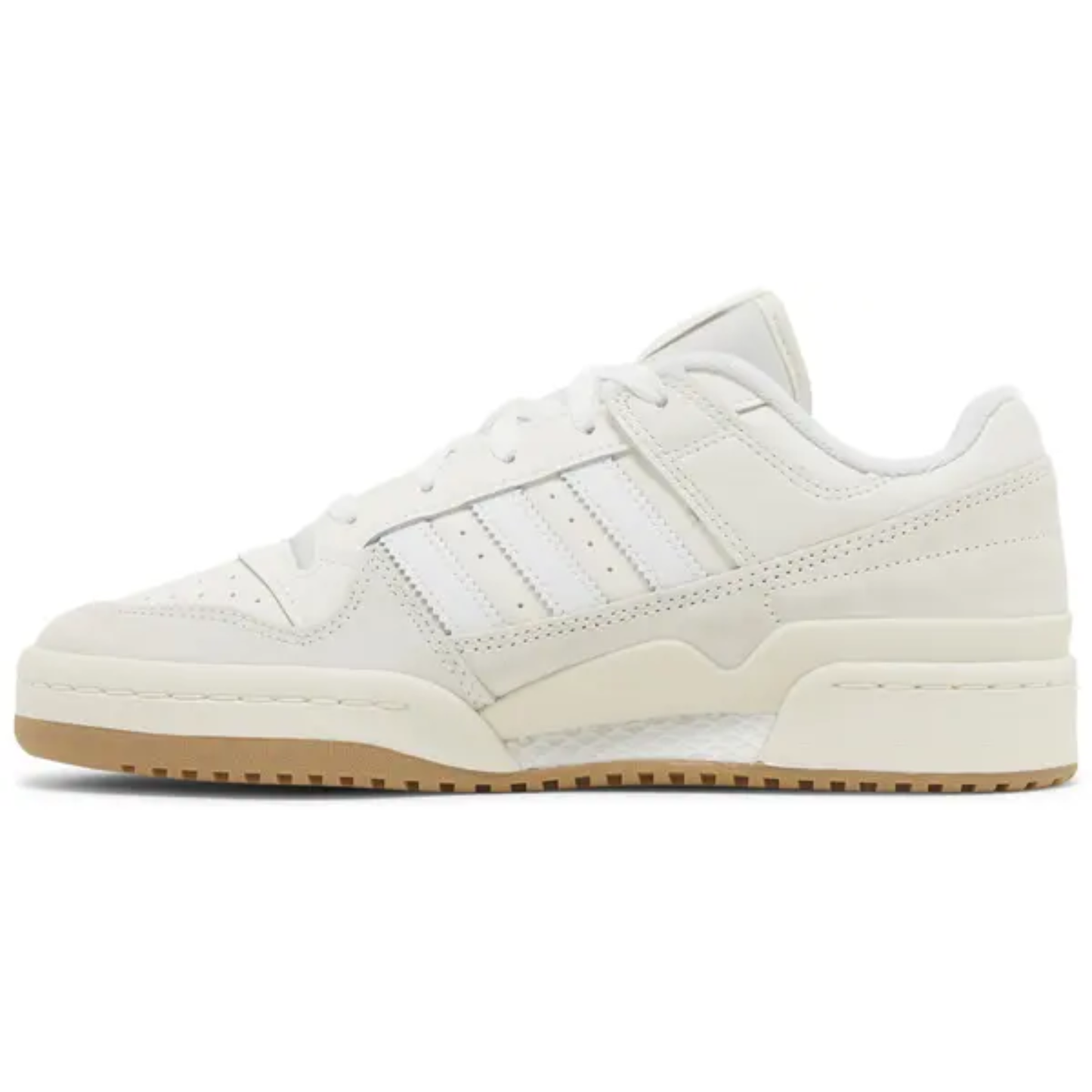 Adidas Originals Men's Chalk White Forum Low Sneakers, ID6858 (No Box)