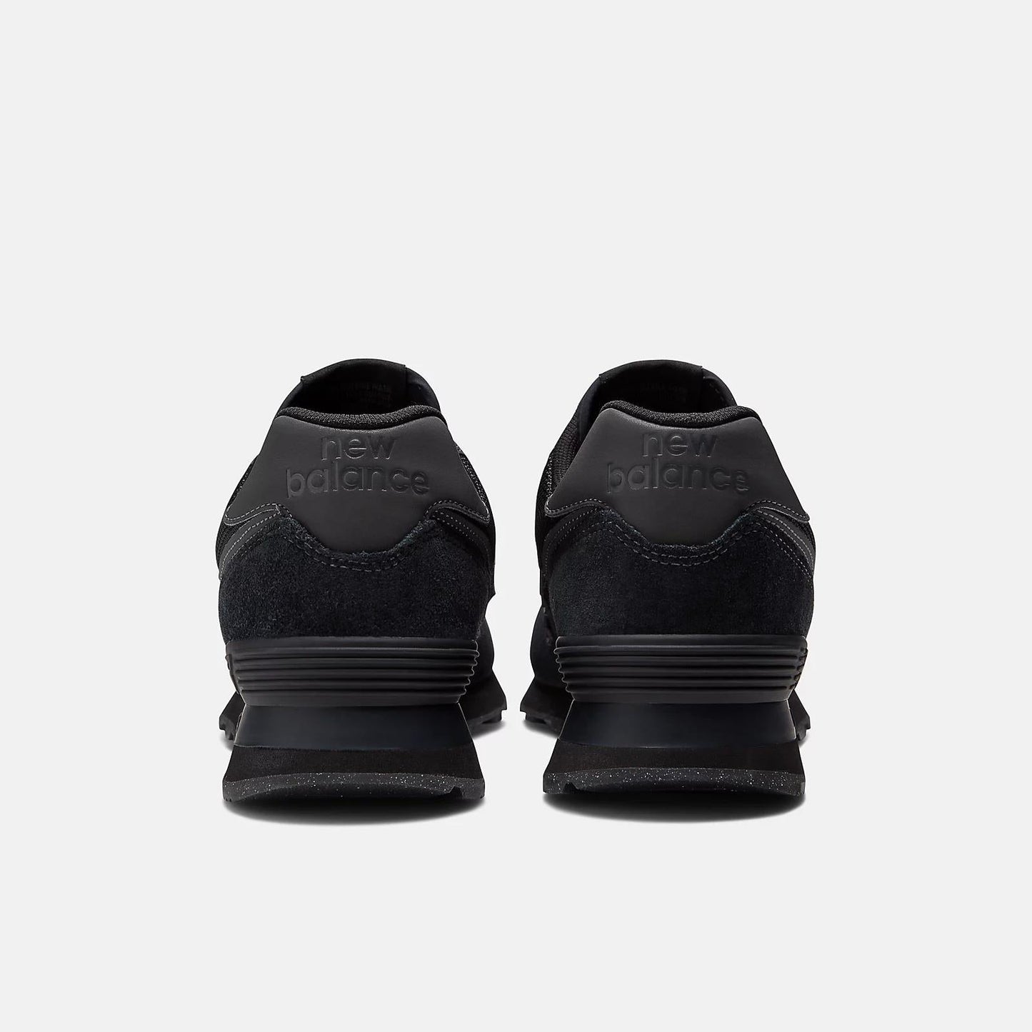 Men's Wide Fit New Balance ML574EVE Walking/Running Trainers - Exclusive - Black
