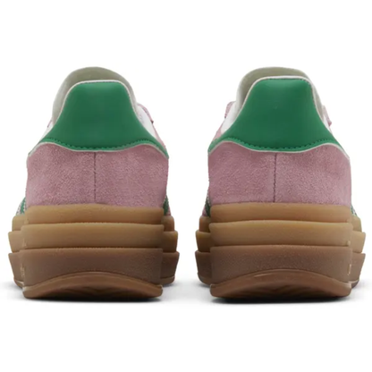Adidas Originals Women's Pink/Green Gazelle Bold Sneakers, IE0420 (No Box)