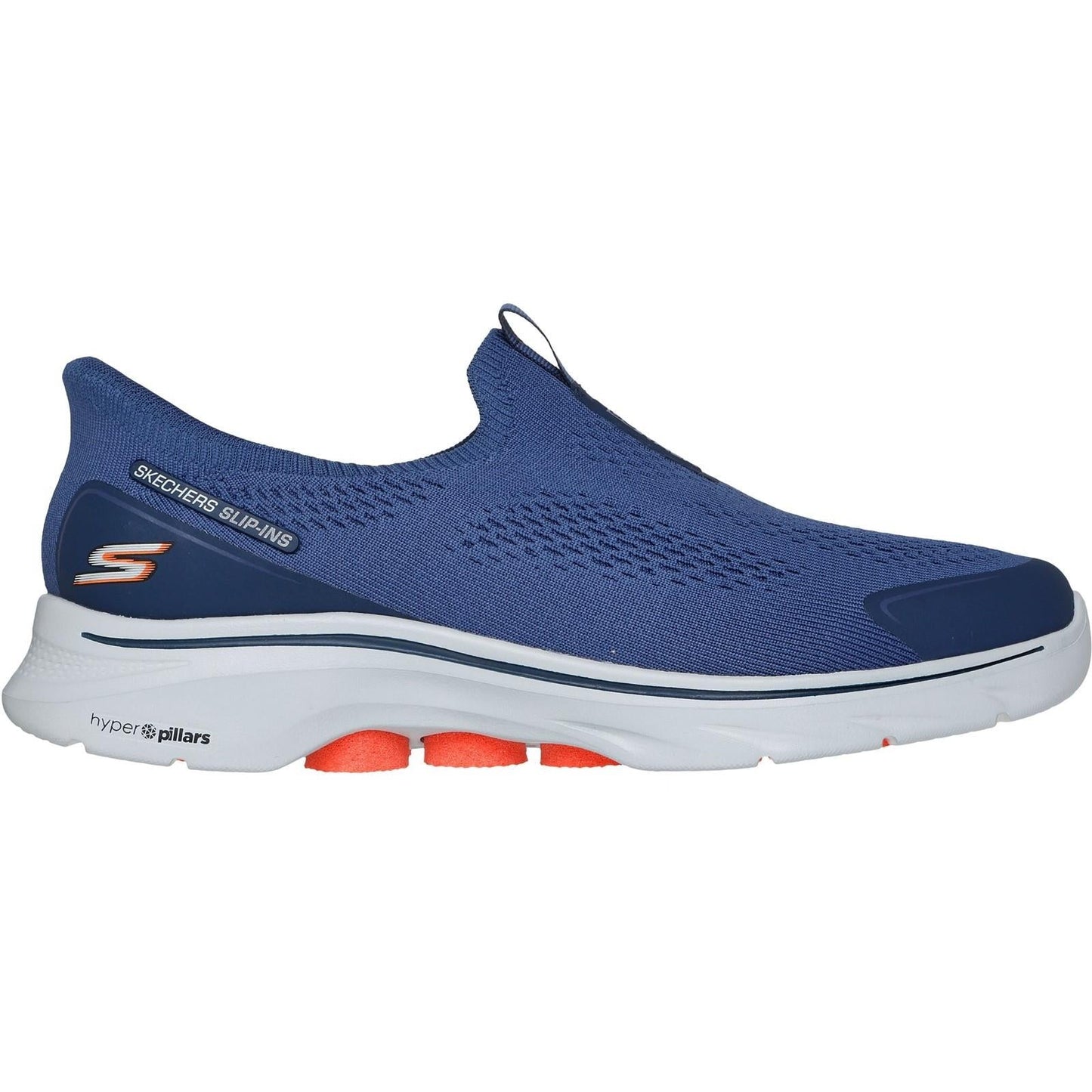 Men's Wide Fit Skechers 216553 Slip-ins Go Walk 7 Easy On Evolution Trainers