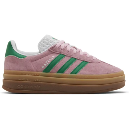 Adidas Originals Women's Pink/Green Gazelle Bold Sneakers, IE0420 (No Box)