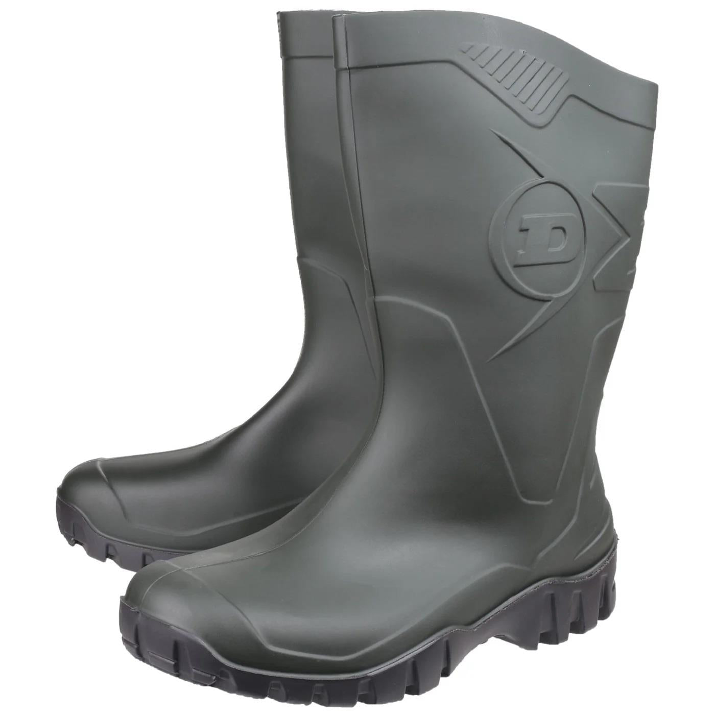 Men's Wide Fit Dunlop Dee Calf Length Wellington Boots W116A
