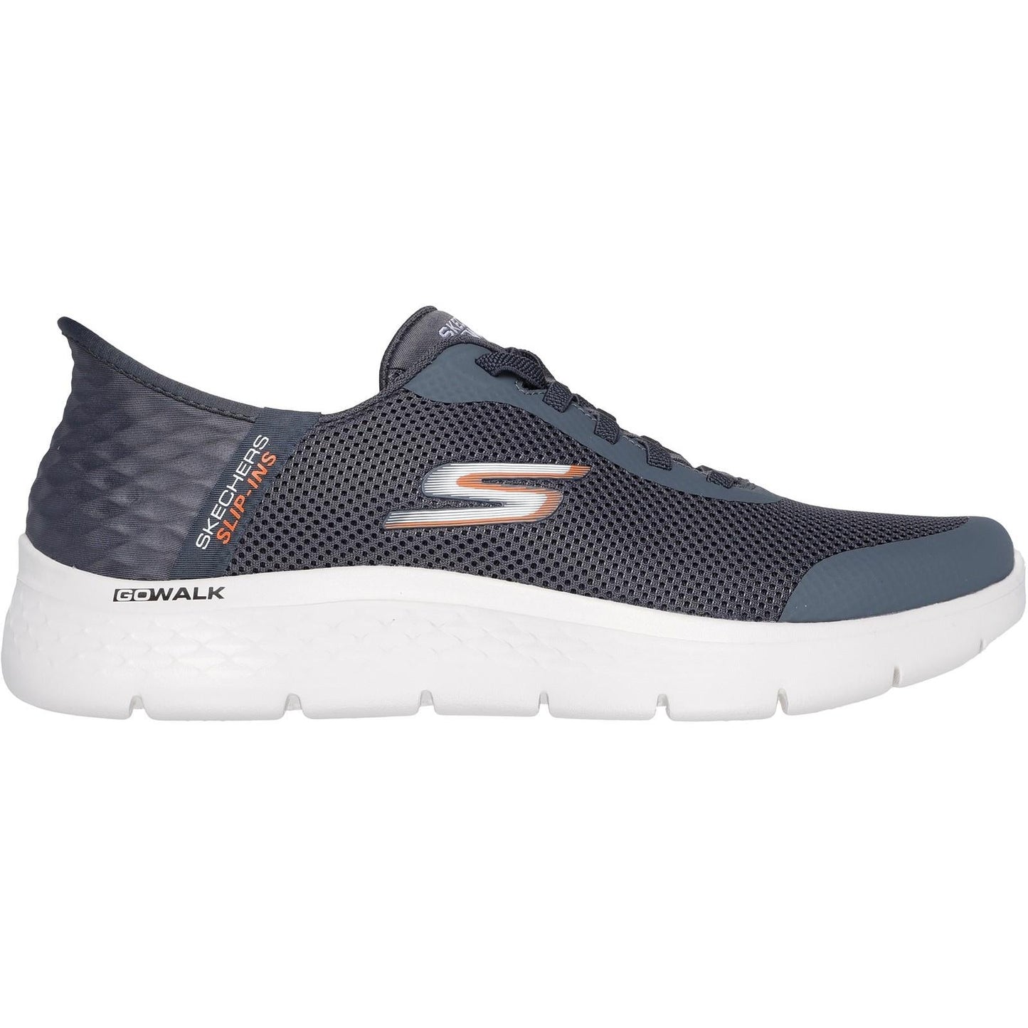 Men's Wide Fit Skechers 216324 Slip-ins Go Walk Flex Hands Up Trainers