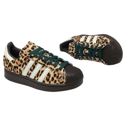 Adidas Originals Women's Brown Superstar II 'Leopard' Sneakers, KI4203