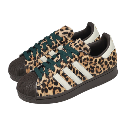 Adidas Originals Women's Brown Superstar II 'Leopard' Sneakers, KI4203