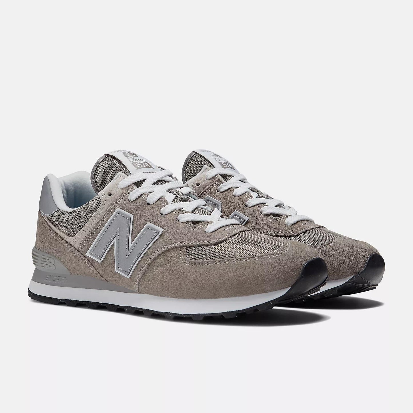 Men's Wide Fit New Balance ML574EVG Walking/Running Trainers - Exclusive - Grey ENCAP