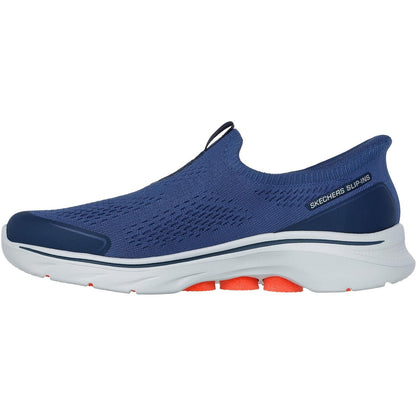 Men's Wide Fit Skechers 216553 Slip-ins Go Walk 7 Easy On Evolution Trainers