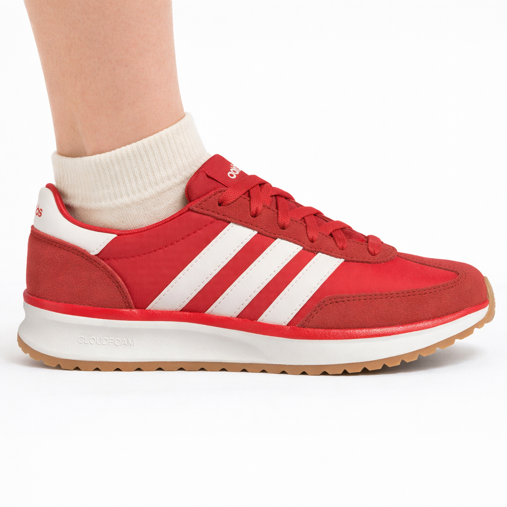 Adidas Women's Red Run 70's Red Sneakers, JS5031