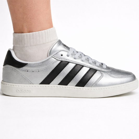 Adidas Originals Women's Silver/Black Breaknet Sleek Sneakers, JQ8263 (No Box)