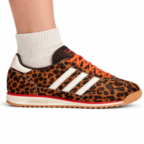 Adidas Women's Leopard Print SL 72 Sneakers, JI0189