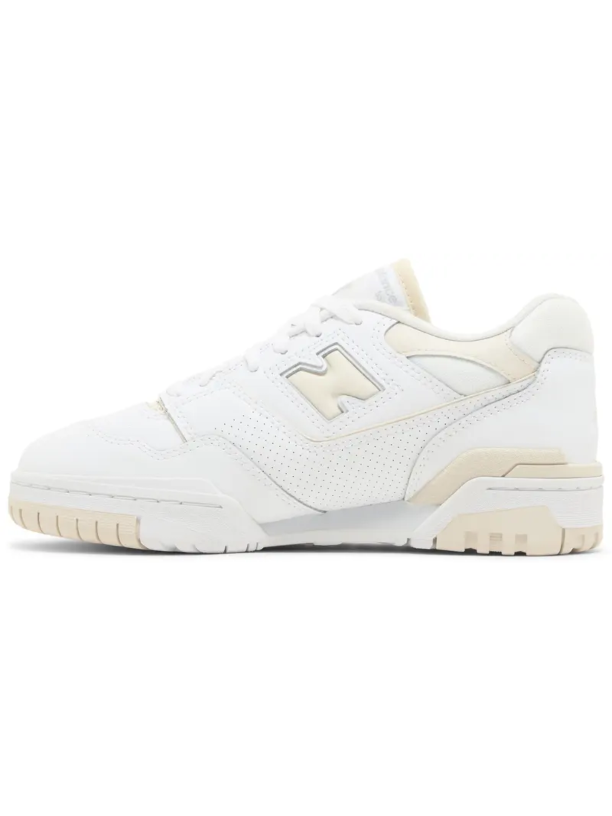 New Balance Women's 550 Chunky Sneakers, White/Linen, BBW550BK