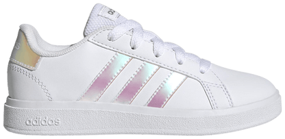 Adidas Kids' Iridescent Grand Court 2.0 Sneakers, GY2326 (Damaged Box)