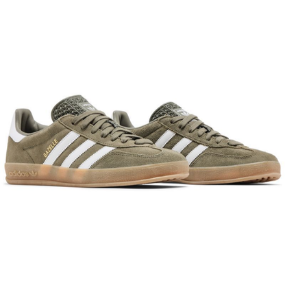 Adidas Originals Gazelle Indoor Sneakers, Olive Strata, JQ0174