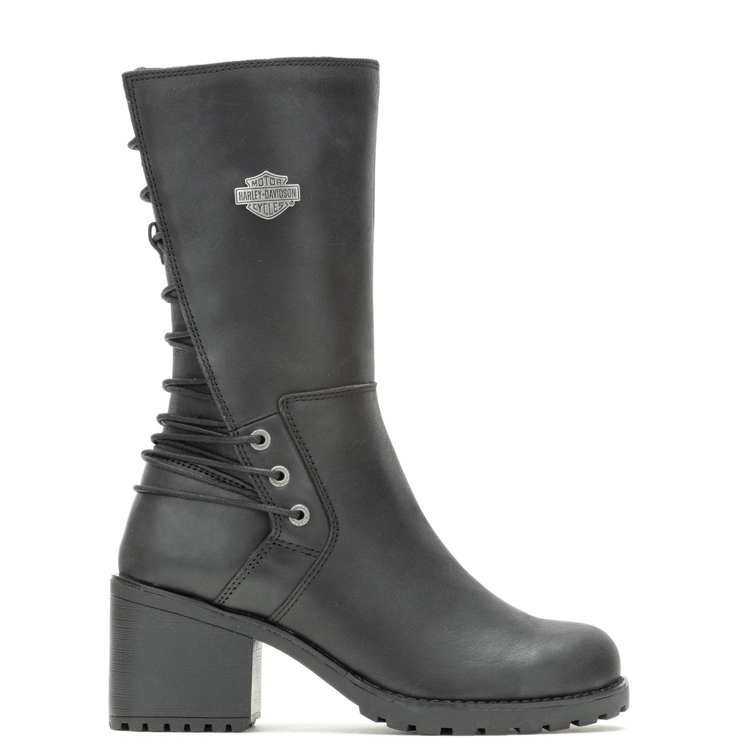 Harley-Davidson Aldona 9" D87268 Womens Black Leather Casual Dress Boots