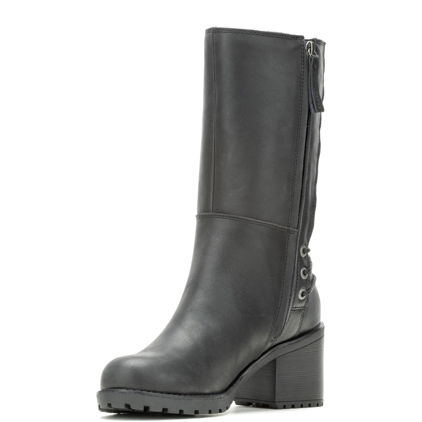 Harley-Davidson Aldona 9" D87268 Womens Black Leather Casual Dress Boots