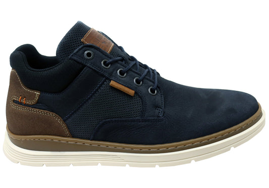 Wild Rhino Banff Mens Comfortable Leather Wide Fit Casual Boots