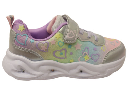 Koala Lights Arista Comfortable Girls Kids Light Up Shoes