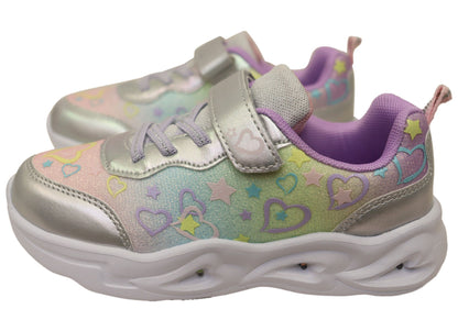Koala Lights Arista Comfortable Girls Kids Light Up Shoes