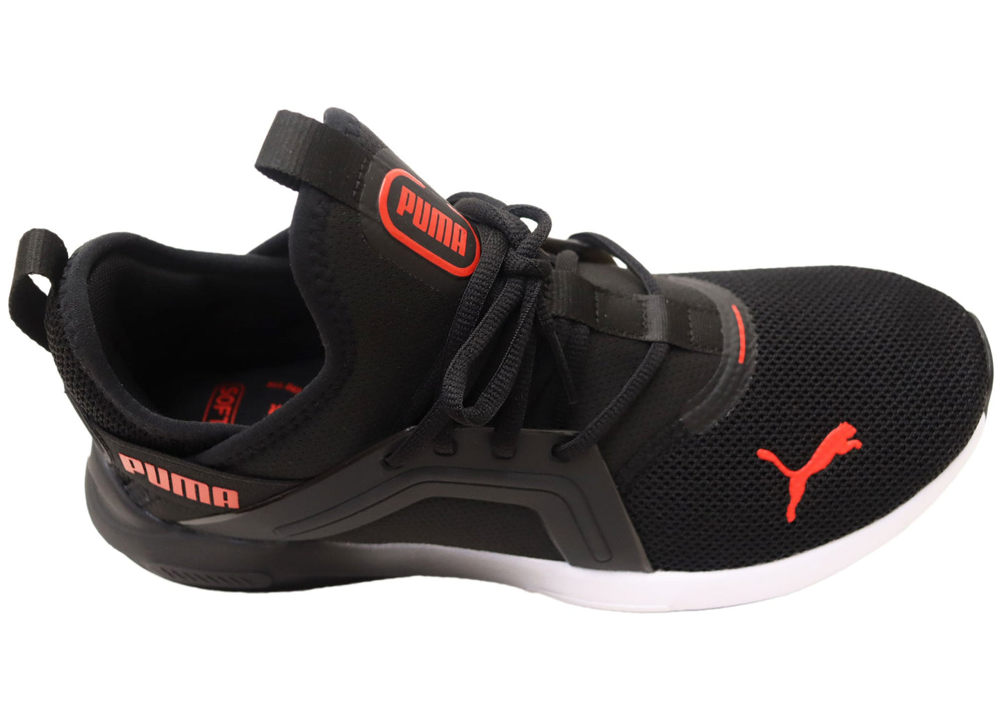 Puma Softride Enzo 5 Mens Comfortable Shoes Black Red