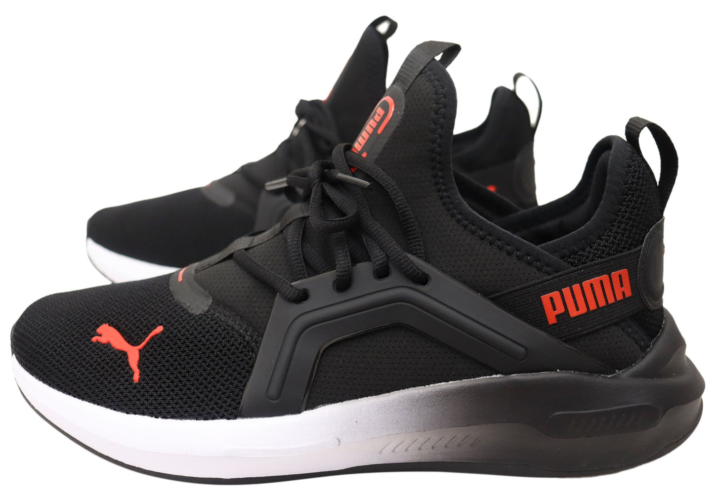 Puma Softride Enzo 5 Mens Comfortable Shoes Black Red