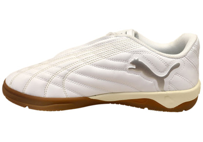 Puma Tifosi Calcio LS Mens Comfort Lace Up Casual Shoes White Black