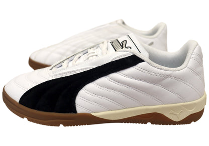 Puma Tifosi Calcio LS Mens Comfort Lace Up Casual Shoes White Black