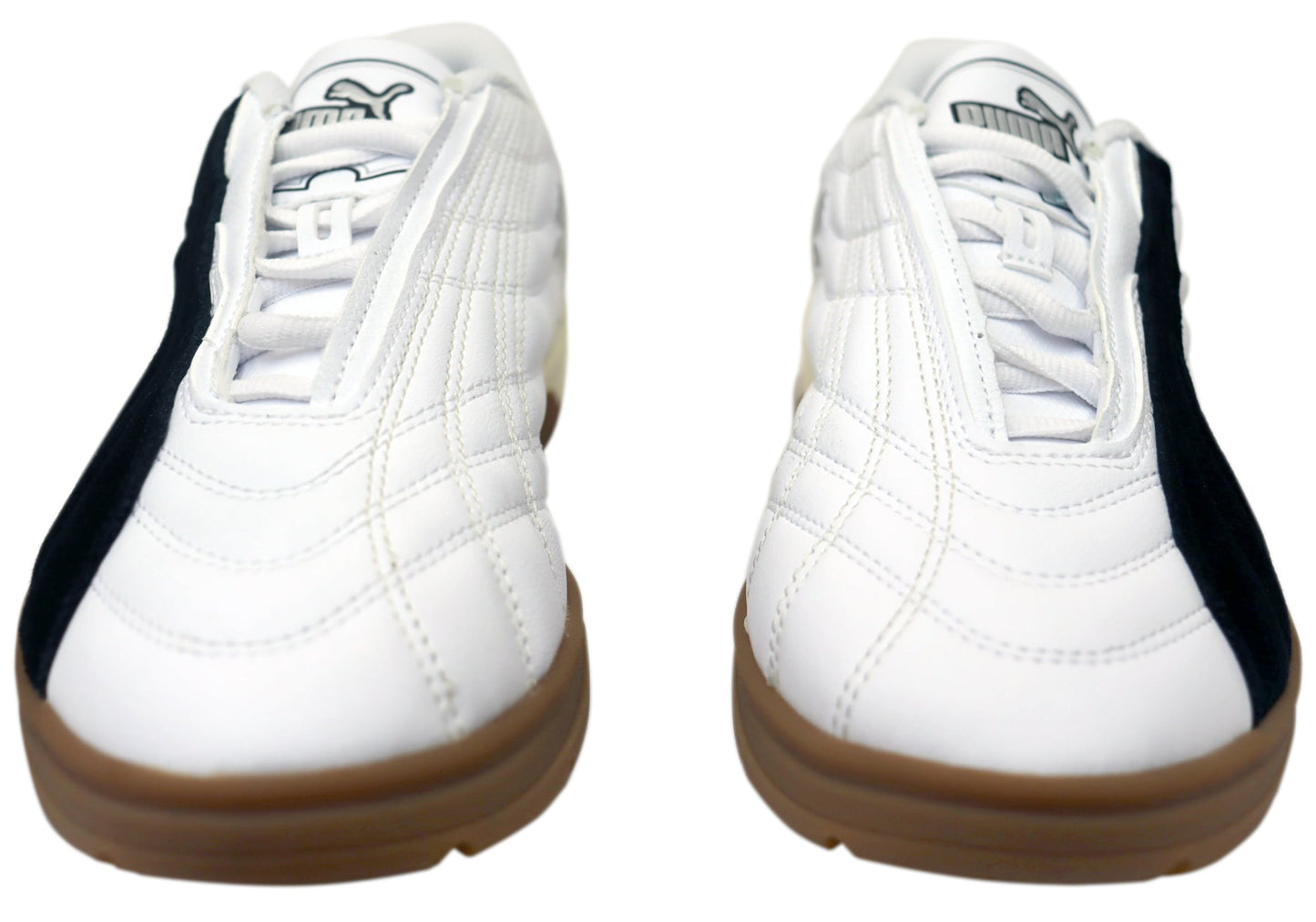 Puma Tifosi Calcio LS Mens Comfort Lace Up Casual Shoes White Black