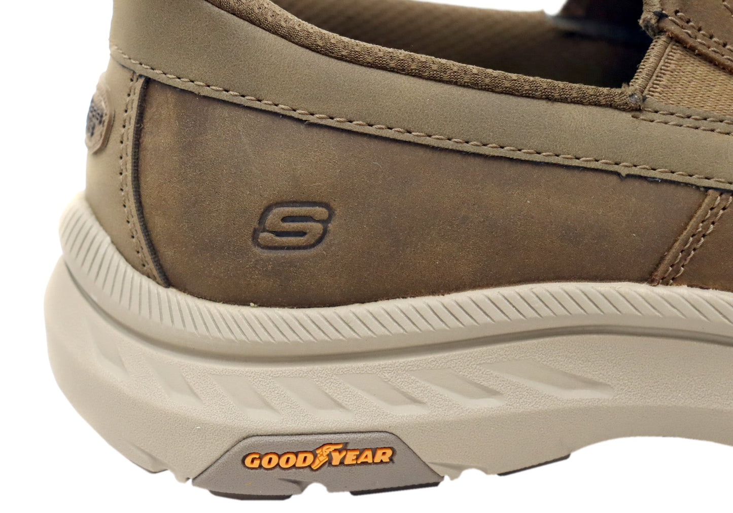 Skechers Mens Slip Ins Pollard Osgood Extra Wide Fit Leather Shoes