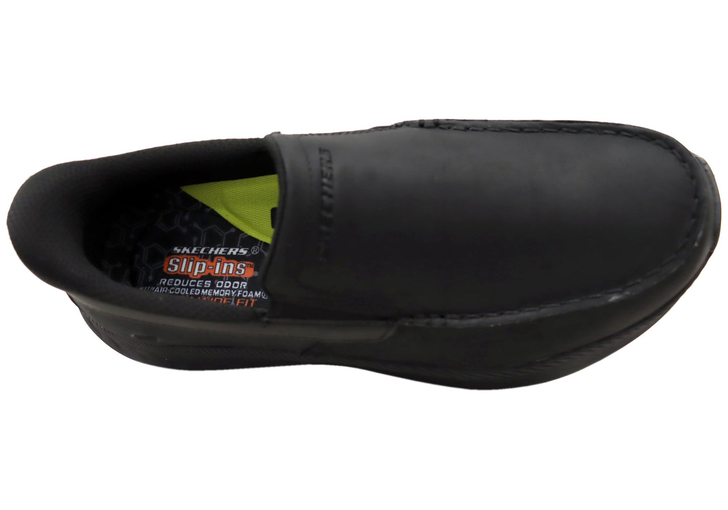 Skechers Mens Slip Ins Pollard Osgood Extra Wide Fit Leather Shoes